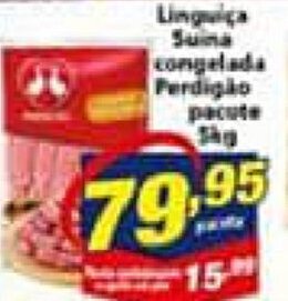 Vencedor Atacadista Linguica Suina congelada Perdigao pacote 5kg oferta