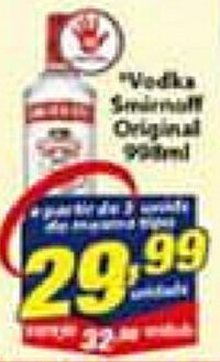 Vencedor Atacadista Vodka Smirnoff Original 998ml oferta