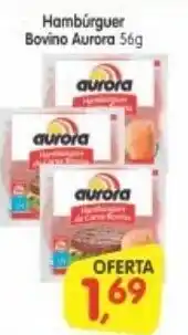 Cercadão Hamburguer Bovino Aurora 56g oferta