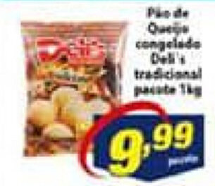 Vencedor Atacadista Pao de Queijo congelado Deli's tradicional pacote 1kg oferta