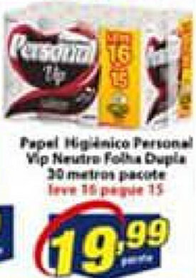 Vencedor Atacadista Papel Higiénico Personal Vip Neutro Folha Dupla 30metros pacote oferta