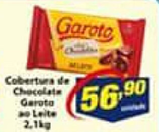 Vencedor Atacadista Cobertura de Chocolate Garoto ou leite 2.1kg oferta