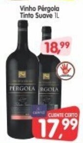 Cercadão Vinho Pergola Tinto Suave 1L oferta