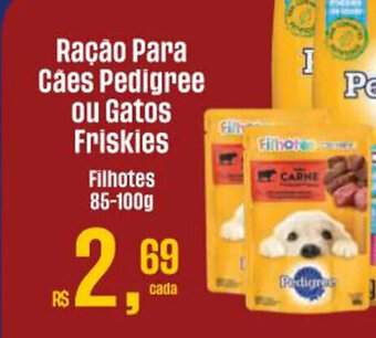 Mix Mateus Ração Para Cães Pedigree ou Gatos Friskies Filhotes 85-100g oferta