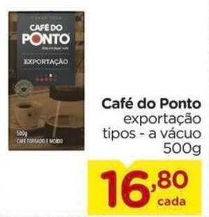 Carrefour Café do Ponto exportação tipos - a vácuo 500g oferta