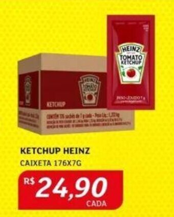 Assaí Atacadista KETCHUP HEINZ CAIXETA 176X7G oferta