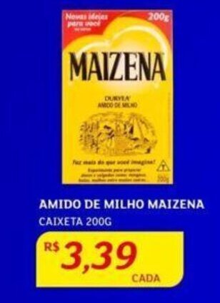 Assaí Atacadista AMIDO DE MILHO MAIZENA CAIXETA 200G oferta
