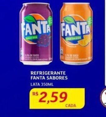 Assaí Atacadista REFRIGERANTE FANTA SABORES LATA 350ML oferta