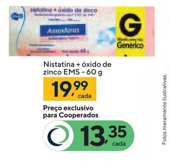 Nistatina + óxido de zinco EMS-60 g