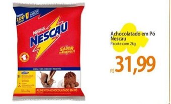 Atacadão Achocolatado em Pó Nescau Pacote com 2kg oferta