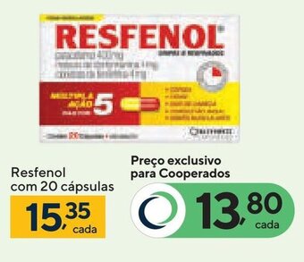 Resfenol com 20 cápsulas