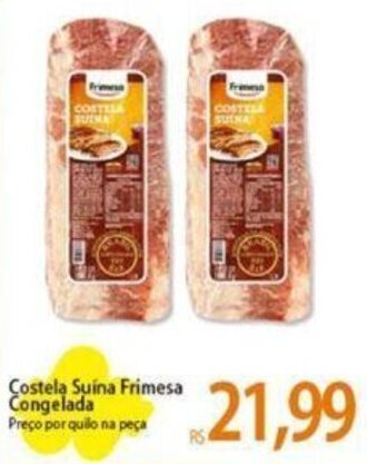 Atacadão Costela Suína Frimesa Congelada Preço por quilo na peça oferta