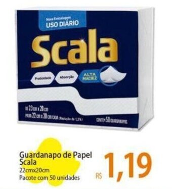 Atacadão Guardanapo de Papel Scala 22cmx20cm oferta