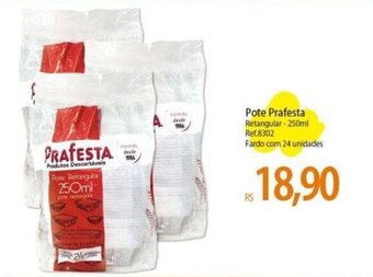 Atacadão Pote Prafesta Retangular - 250ml oferta