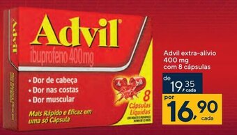 Advil extra-alívio 400 mg com 8 cápsulas