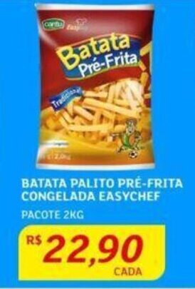 Assaí Atacadista BATATA PALITO PRÉ-FRITA CONGELADA EASYCHEF PACOTE 2KG oferta