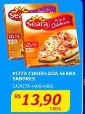 Assaí Atacadista PIZZA CONGELADA SEARA SABORES CAIXETA 440G/460G oferta