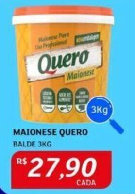 Assaí Atacadista MAIONESE QUERO BALDE 3KG oferta