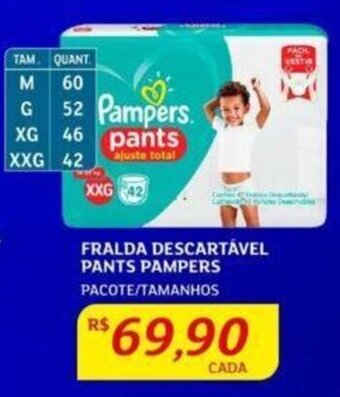 Assaí Atacadista FRALDA DESCARTÁVEL PANTS PAMPERS PACOTE/TAMANHOS oferta