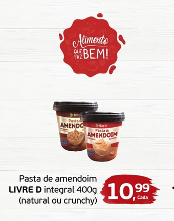 Cometa Supermercados Pasta de Amendoim Livre D 400g oferta