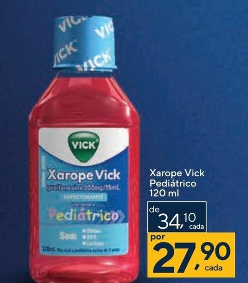 Vick Pediátrico Xarope Expectorante com 120ml