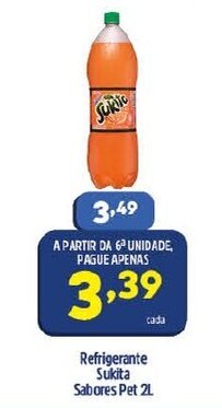 Arena Atacado Refrigerante Sukita Sabores Pet 2L oferta