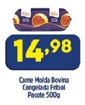 Arena Atacado Carne moida bovina congelada Friboi pacote 500g oferta