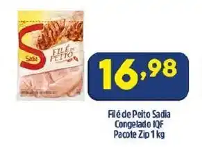 Arena Atacado File de Peito Sadia Congelado IQF pacote Zip 1kg oferta