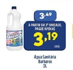 Arena Atacado Agua Sanitaria Barbarex 2L oferta