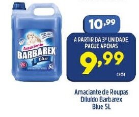 Arena Atacado Amaciante de Roupas Diluido Barbarex Blue 5l oferta