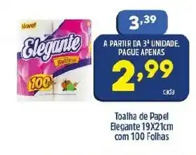 Arena Atacado Toalha de Papel Elegante 19cm x 21cm com 100 folhas oferta