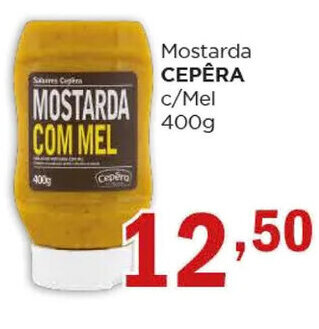 Supermercados Mundial Mostarda CEPÊRA c/ Mel 400g oferta