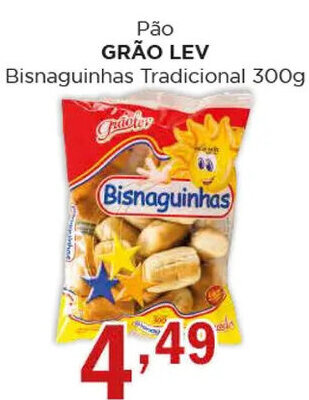 Pão GRÃO LEV Bisnaguinhas Tradicional 300g