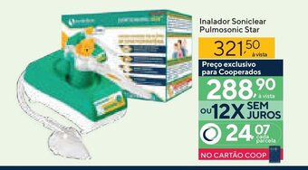 Coop Inalador Soniclear Pulmosonic Star oferta