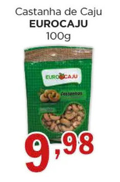 Supermercados Mundial Castanha de Caju EUROCAJU 100g oferta