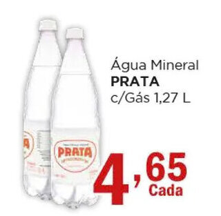 Água Mineral PRATA c/Gás 1,27 L