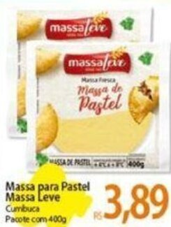Atacadão Massa para Pastel Massa Leve Cumbuca Pacote com 400g oferta