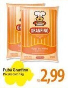 Atacadão Fubá Granfino Pacote com 1kg oferta