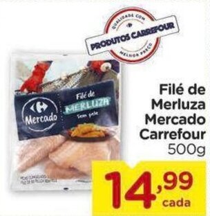 Carrefour File de Merluza Mercado Carrefour 500g oferta