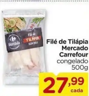 File de Tilapia Mercado Carrefour 500g