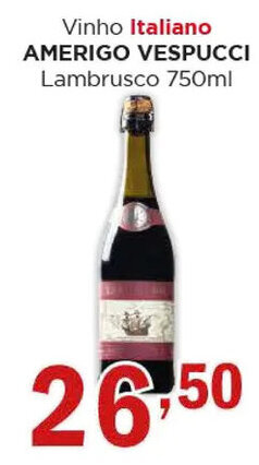 Supermercados Mundial Vinho Italiano AMERIGO VESPUCCI Lambrusco 750ml oferta