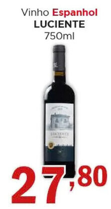 Supermercados Mundial Vinho Espanhol LUCIENTE 750ml oferta