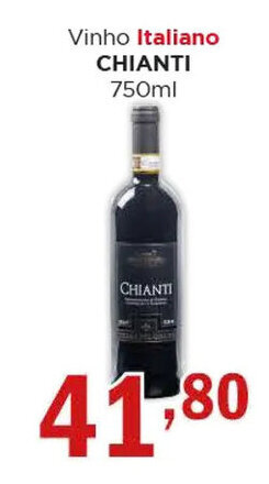 Supermercados Mundial Vinho Italiano CHIANTI 750ml oferta