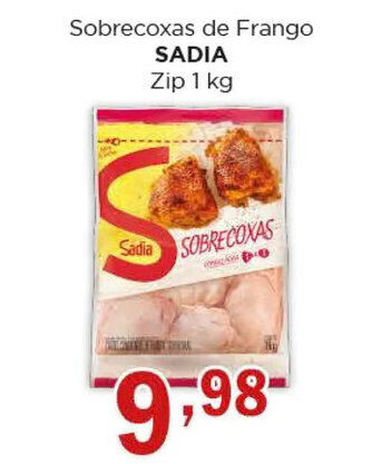 Supermercados Mundial Sobrecoxas de Frango SADIA Zip 1 kg oferta