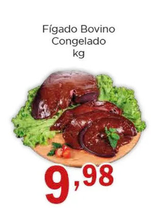 Supermercados Mundial Fígado Bovino Congelado kg oferta