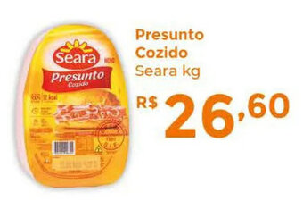 Supermercados Mundial Presunto Cozido Seara kg oferta