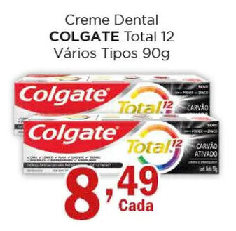 Supermercados Mundial Creme Dental COLGATE Total 12 Vários Tipos 90g oferta