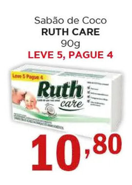 Supermercados Mundial Sabão de Coco RUTH CARE 90g oferta