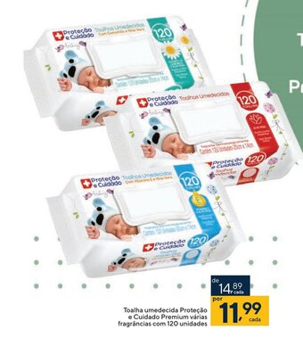 Coop Toalha umedecida Proteção e Cuidado Premium várias fragrâncias com 120 unidades oferta