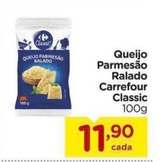 Carrefour Queijo Parmesão Ralado Carrefour Classic 100g oferta